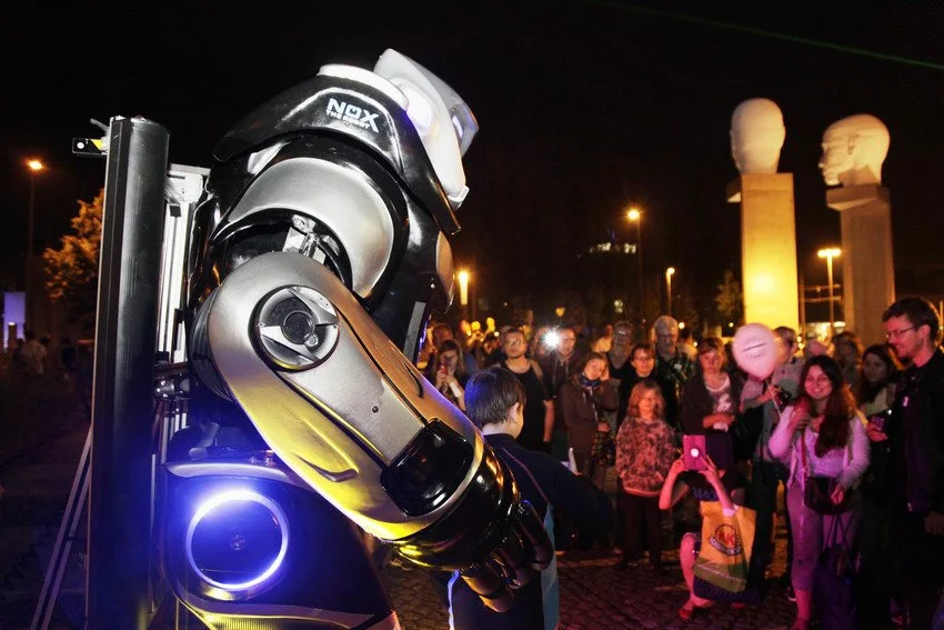 Lange Nacht Adlershof, Roboter NOX. Bild: © WISTA