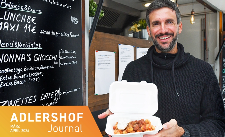 Gabriele Paoletti mit einer Portion Gnocchi