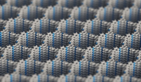 Macro photograph of the material structure