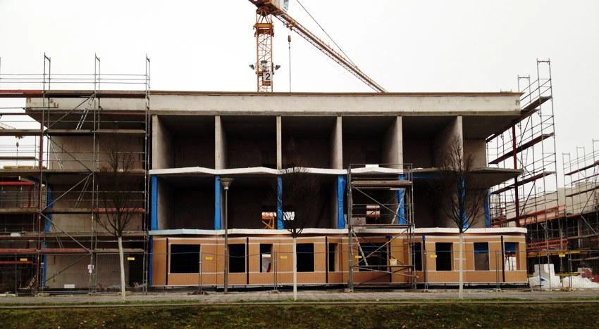 380 Denkererker für den Campus der HU Berlin, Studentendorf Adlershof feiert Richtfest, Attraktiver Wohnraum auf dem Campus. Bild: Studentendorf Schlachtensee eG