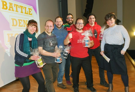 Battle den Horst, Science Slam Adlershof, Bild: © WISTA