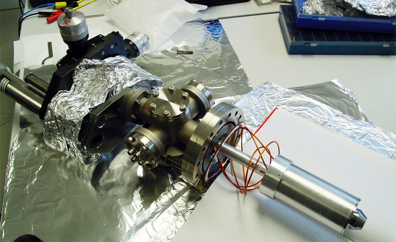 Das robuste zylindersymmetrische RBB-Spektrometer ermöglicht es, pro Sekunde rund 60mal mehr Auger-Elektronen zu messen als zuvor. Foto: G. Schiwietz/HZB.