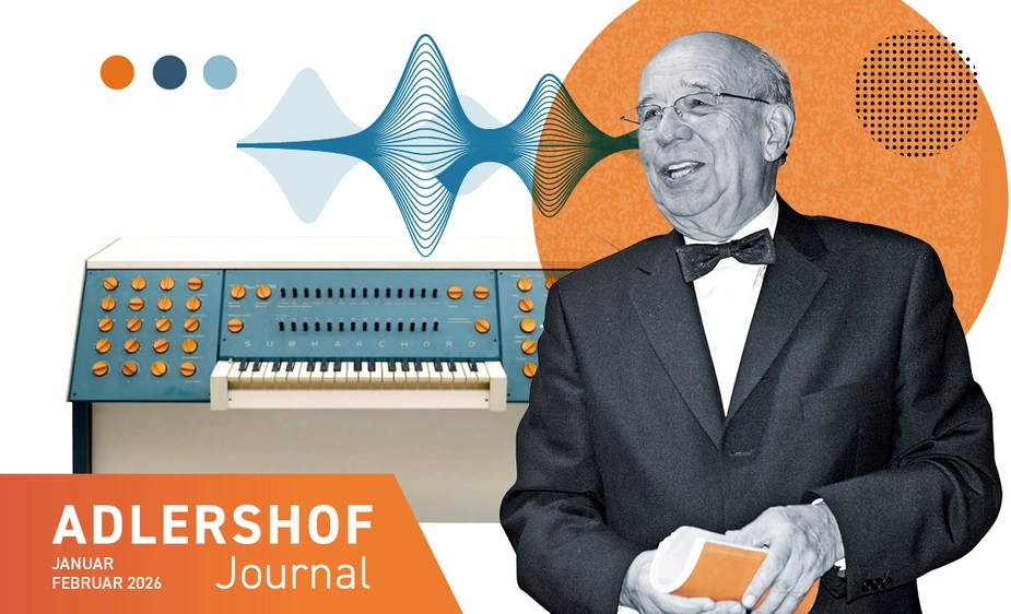 Photo montage: instrument and developer