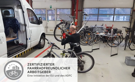 Fahrradwerkstatt am HZB – fahrradfreundlicher Arbeitgeber © HZB