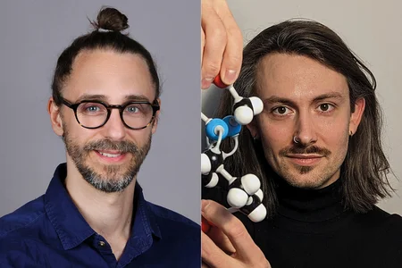 Porträtfotos zweier Männer