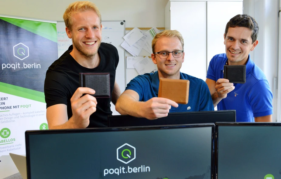 Das poqit-Trio: Martin Volmerding, Marko Berndt und Timo Golomski. Bild: © Adlershof Journal