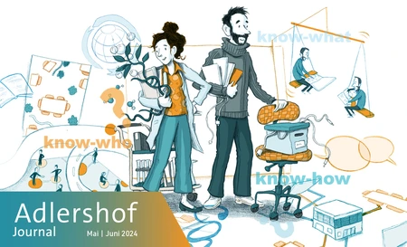 Zukunft der Arbeit: Know-why, -what, -how, -who? Illustration von Dorothee Mahnkopf © WISTA Management GmbH