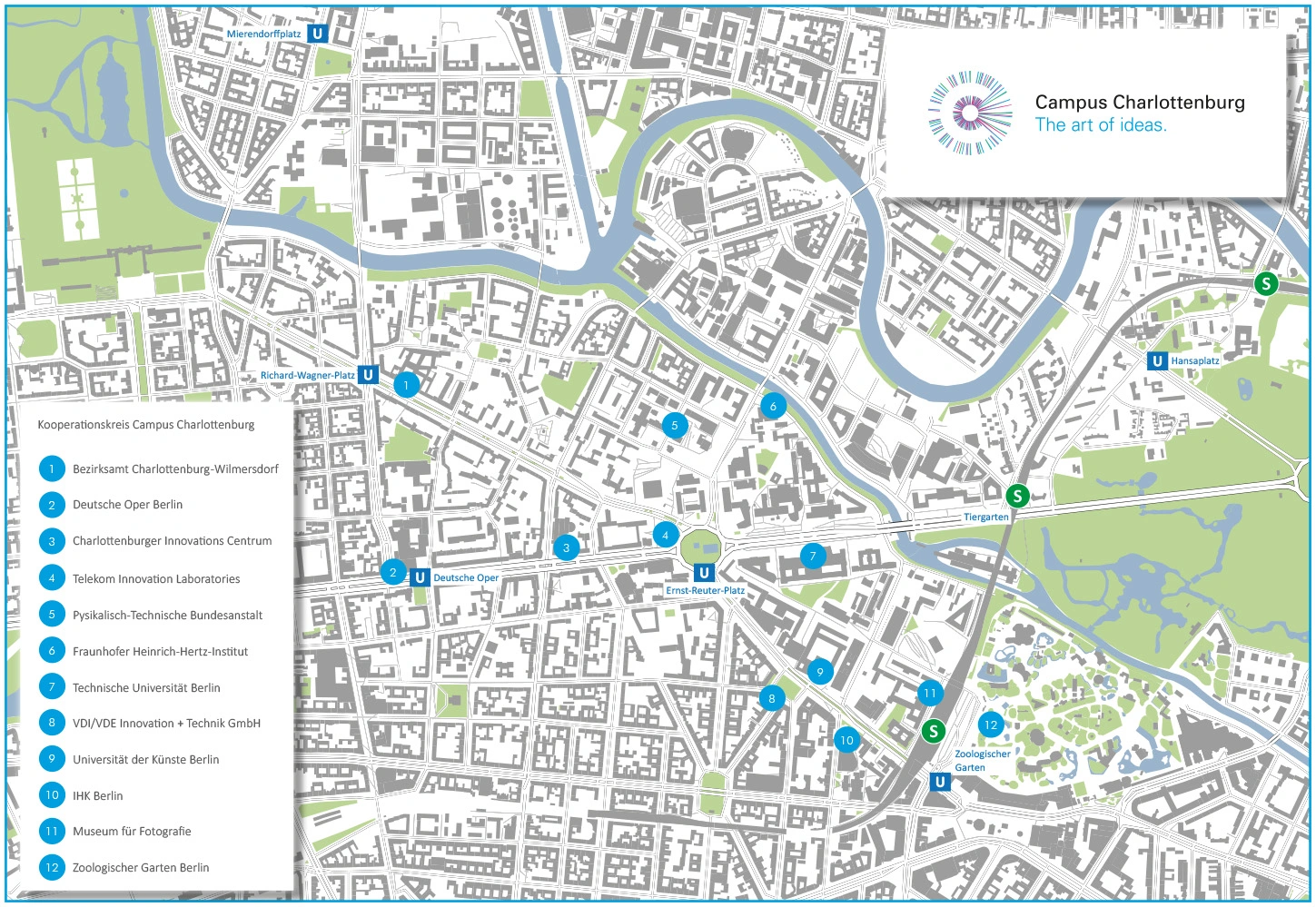 Karte Campus Charlottenburg