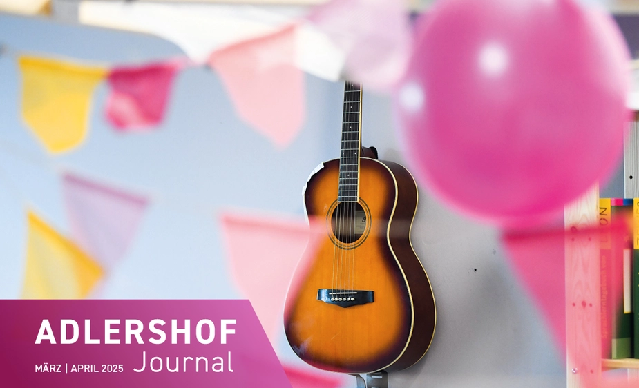 Guitar on the wall in a daycare centre room